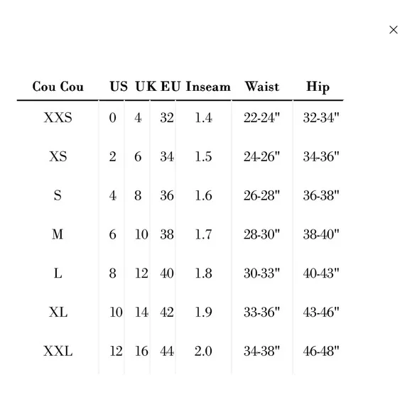 Like New Cou Cou Intimates The Boxer in cotton Poplin. - Picture 9 of 13